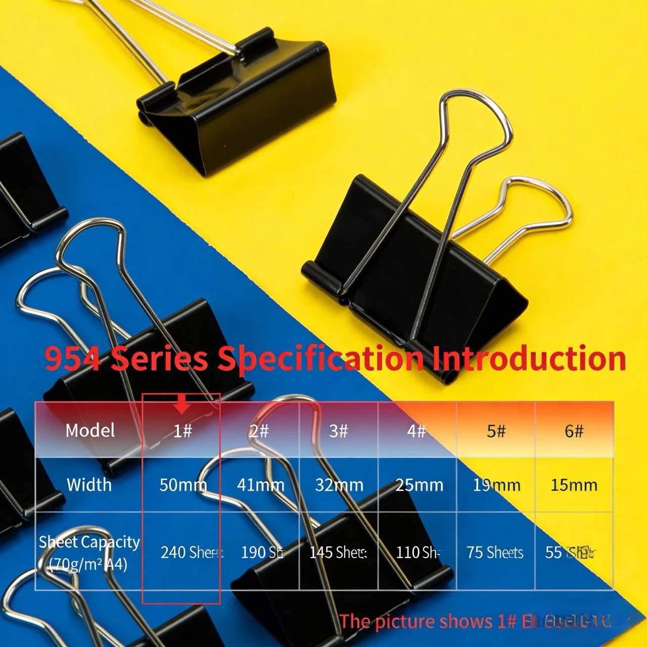954 Serisi Siyah Dosya Klipsle - Binder Clip Assorted incelemesi ve fiyatı