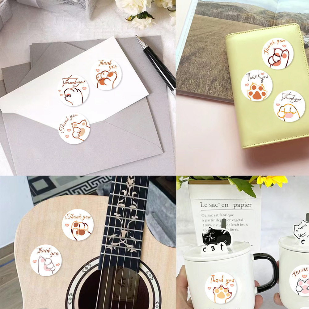 JCAC 500 adet/rulo Sevimli Kar - Sticker Label Roll incelemesi ve fiyatı